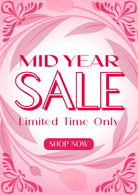 Mid-Year Sale Floral Poster Image Preview