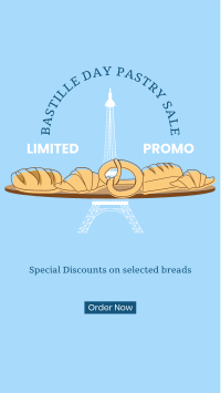 Bastille Day Breads Facebook Story Design