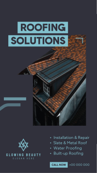 Roofing Solutions Facebook story Image Preview
