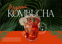 Organic Kombucha Postcard Image Preview