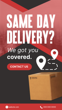 Express Delivery Package Instagram Story Design