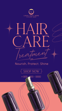 Hair Care Product TikTok Video Design