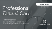 Professional Dental Care Services Facebook Event Cover Image Preview