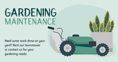 Garden Lawnmower Facebook ad Image Preview