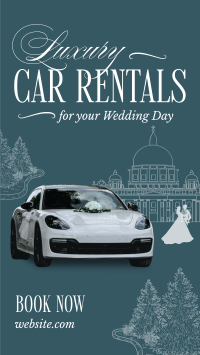 Luxury Wedding Car Rental Instagram Story Preview