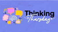 Simple Quirky Thinking Thursday Facebook Event Cover Design