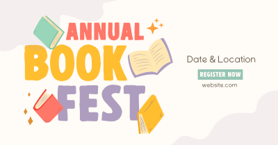Annual Book Event Facebook ad Image Preview