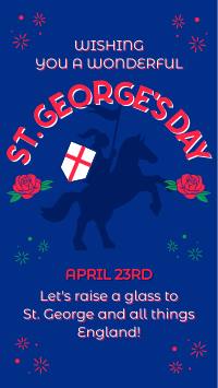 England St George Day Facebook Story Design