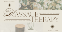 Sophisticated Massage Therapy Facebook ad Image Preview