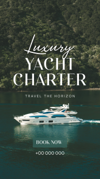 Luxury Yacht Charter TikTok video Image Preview
