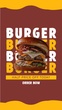 Free Burger Special Instagram story Image Preview