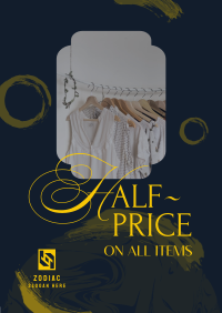 Sophisticated Fashion Sale Poster Design