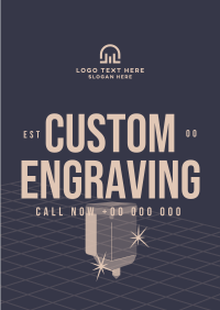 Custom Engraving Poster Image Preview