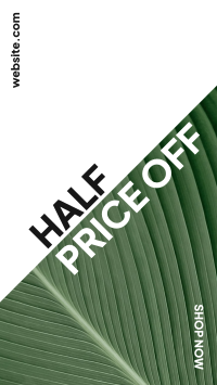 Half Price Plant Instagram story Image Preview