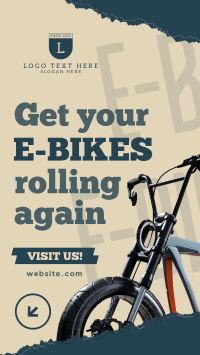 Rolling E-bikes Facebook Story Design