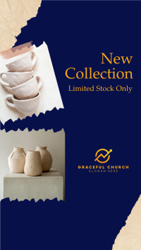 Handmade Ceramics New Collection Instagram Story Design