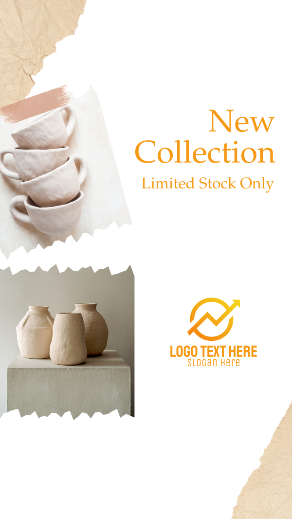 Handmade Ceramics New Collection Instagram Story Design