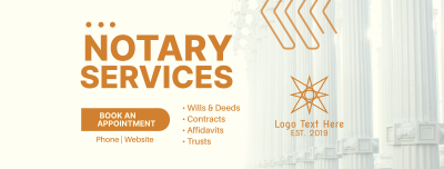 Notary Services Offer Facebook cover Image Preview