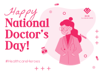Doctors' Day Celebration Postcard Design