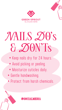 Nails Dos and Donts TikTok Video Image Preview