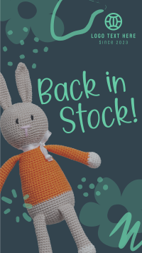 Stuffed Bunny Facebook Story Design