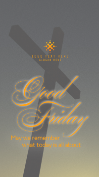Good Friday Crucifix Greeting Video Image Preview