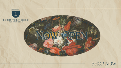 Flower Shop Open Now Facebook event cover Image Preview