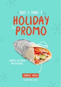 Shawarma Holiday Promo Flyer Image Preview