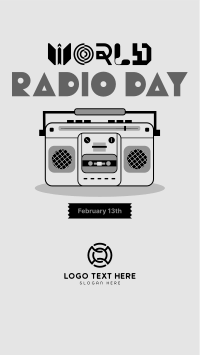 Radio Day Retro Instagram story Image Preview