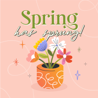 Spring Flower Pot Instagram post Image Preview