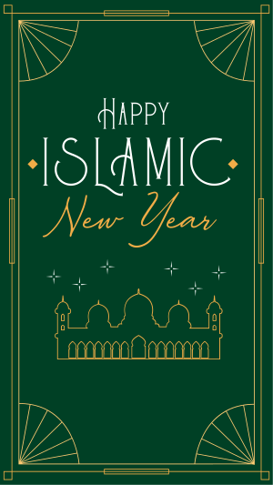 Elegant Islamic Year Instagram story Image Preview