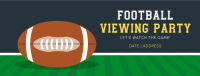 Football Viewing Party Facebook Cover Design