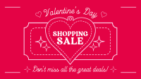 Minimalist Valentine's Day Sale Facebook event cover Image Preview