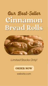 Best-seller Cinnamon Rolls Facebook story Image Preview