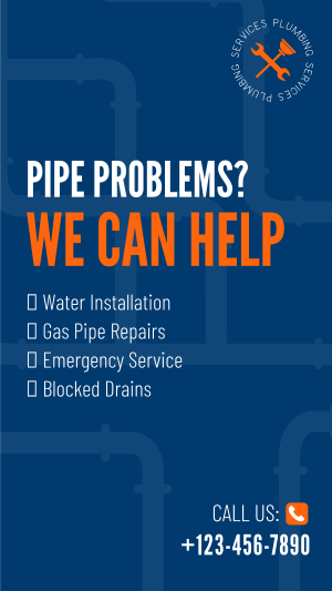 Need A Plumber? Facebook story Image Preview