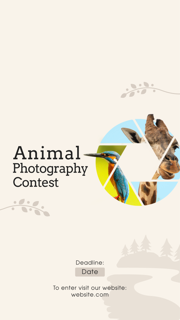 Animals Photography Contest Instagram Story Design Image Preview