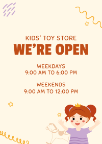 Toy Shop Hours Poster Image Preview