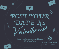Your Valentine's Date Facebook Post Design