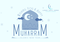 Wishing You a Happy Muharram Postcard Image Preview