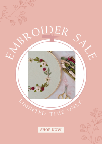 Embroidery Sale Flyer Design