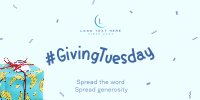 Quirky Giving Tuesday Twitter Post Design