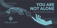 You're Never Alone Twitter Post Design