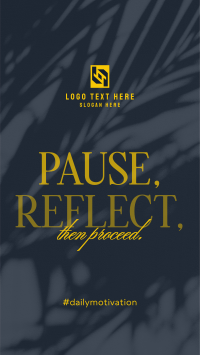Pause & Reflect YouTube short Image Preview