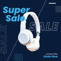 Super Sale Headphones Instagram Post Design