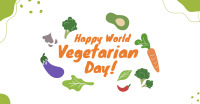 Happy Vegetarian Day Facebook Ad Design