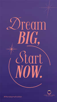 Dream Big Today Instagram story Image Preview