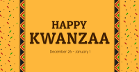 Kwanzaa Pattern Facebook Ad Design