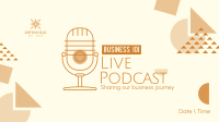 Playful Business Podcast Facebook Event Cover Image Preview