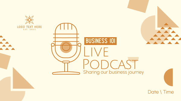 Playful Business Podcast Facebook Event Cover Design Image Preview