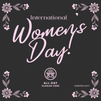Women's Day Floral Corners Instagram Post Image Preview